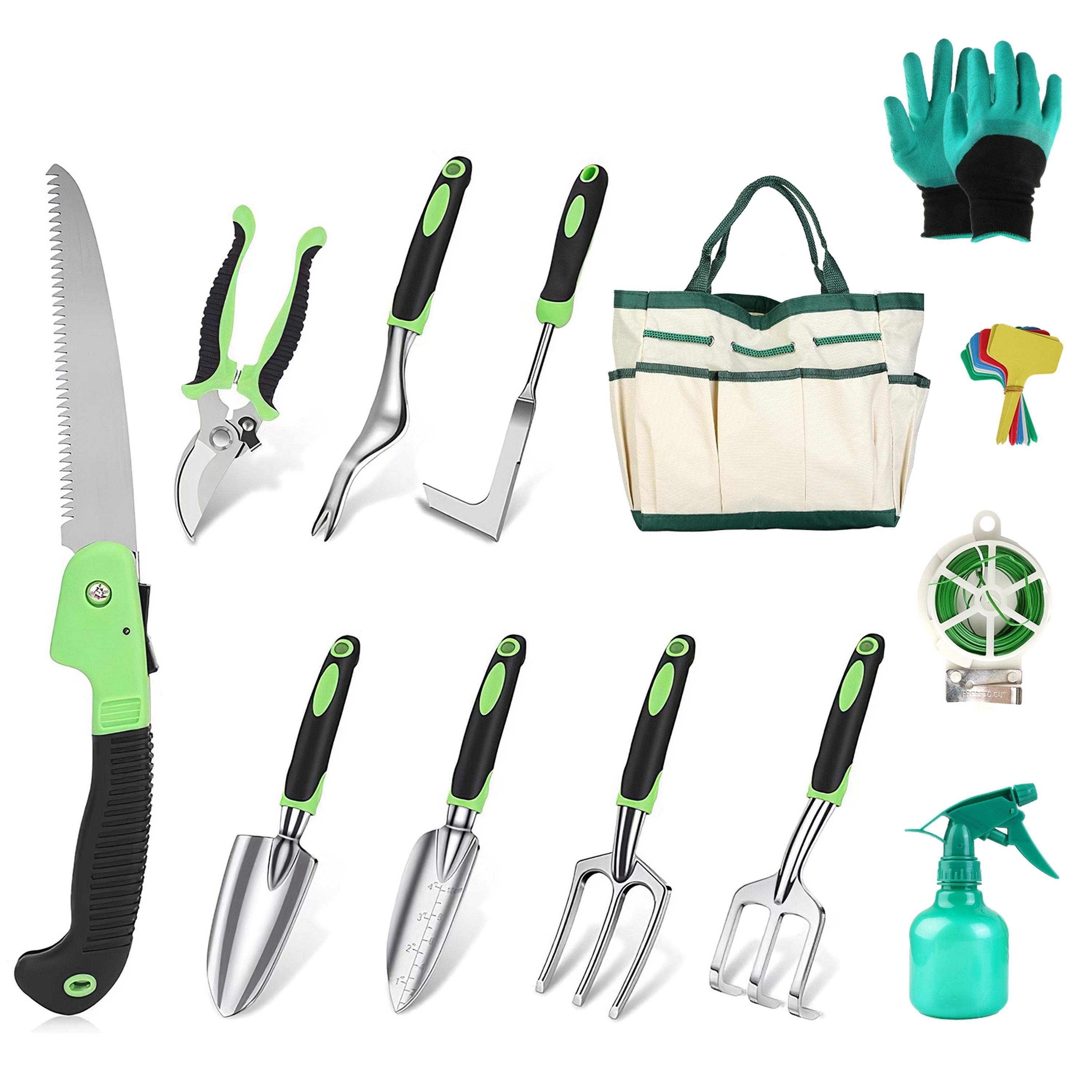 13-Piece Garden Tool Set, Aluminum Alloy, Bag, Ergonomic Handles