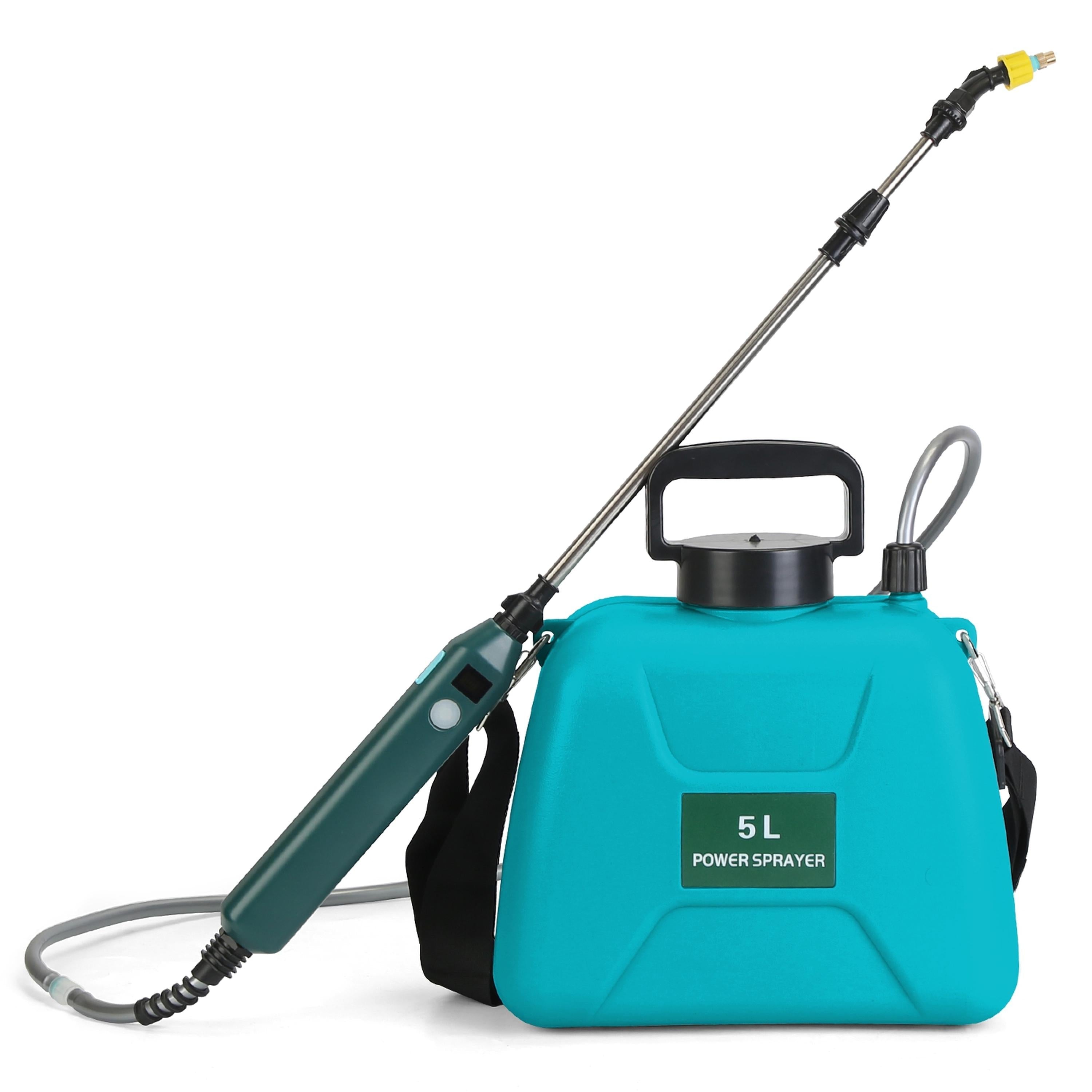 5L Electric Garden Sprayer, Rechargeable, Telescopic Wand, 3 Nozzles