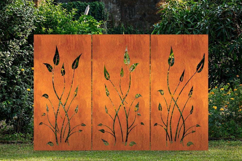Outdoor Metal Privacy Screen Panels 24" x 60" & 24" x 72" – Heavy-Duty Steel for Patio & Fence