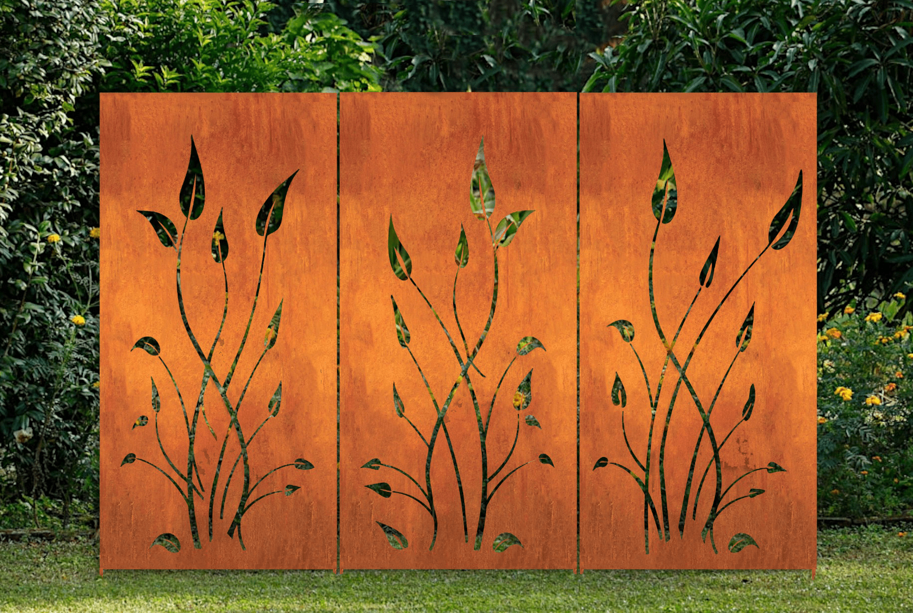Outdoor Privacy Screens or Outdoor Metal Wall Art (46" Inch)