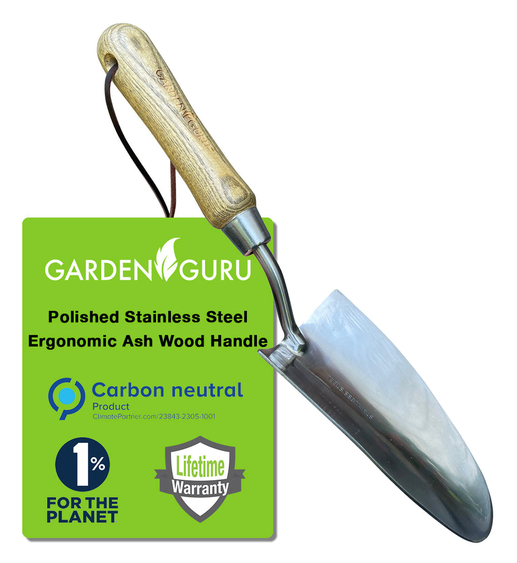 Stainless Steel Garden Trowel (classic wood handle)