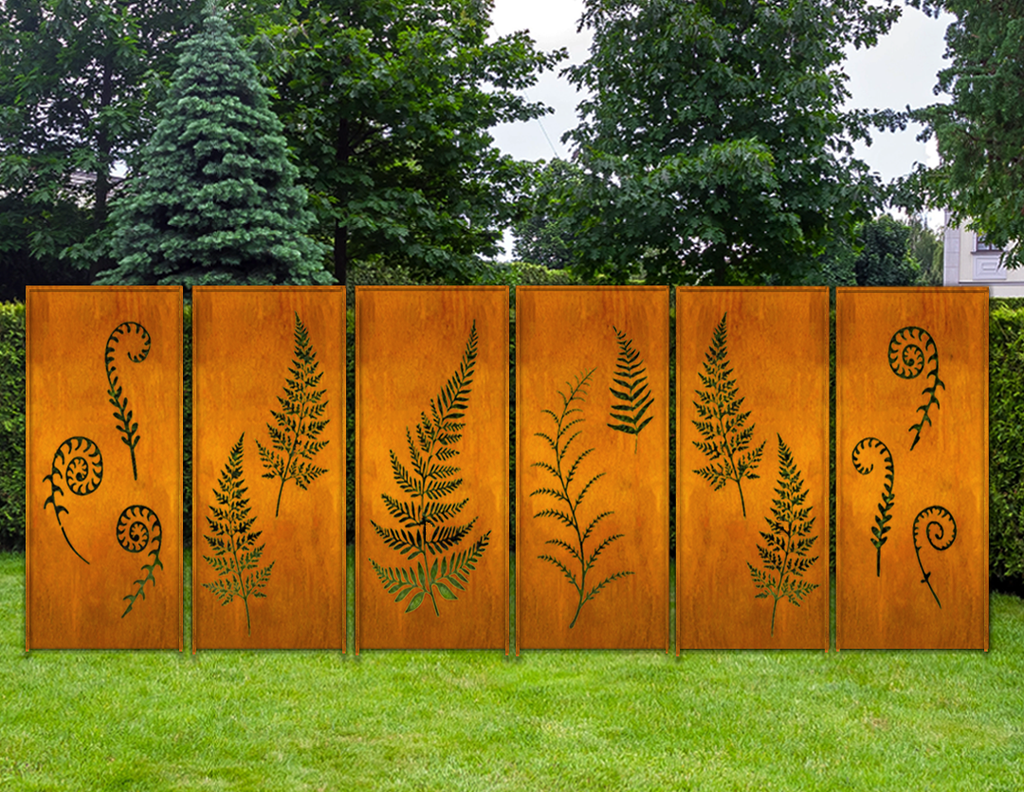 Garden Fencing / Metal Wall Art (46" Inch)