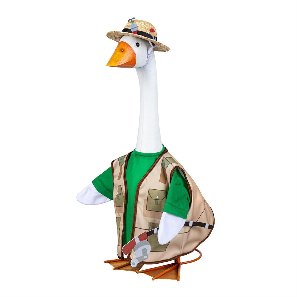 Fishing Outfit with Hat for 21-Inch Porch Goose