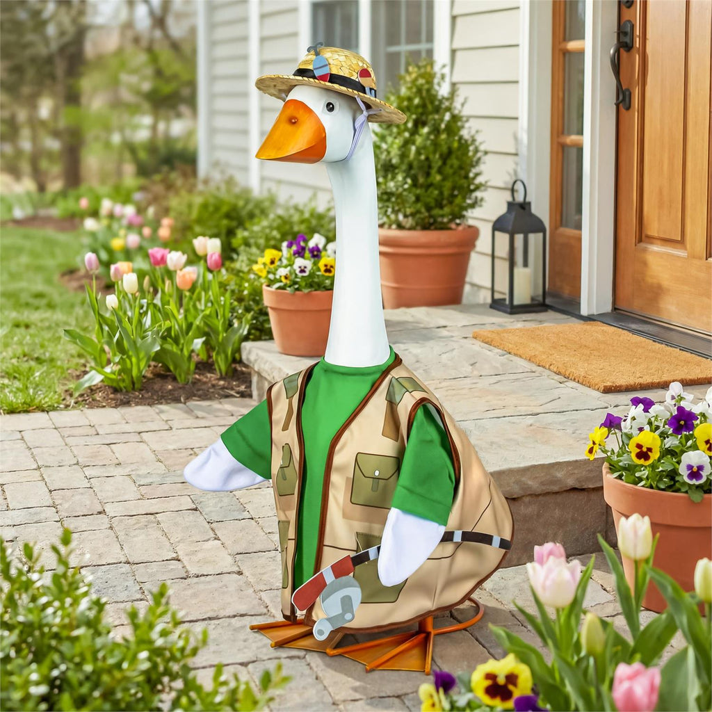 Fishing Outfit with Hat for 21-Inch Porch Goose
