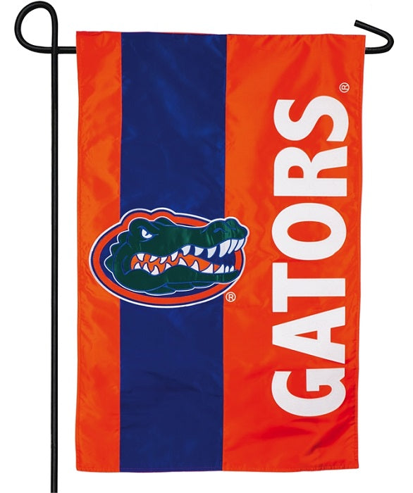 Florida Gators Garden Flag 2 Sided Applique Embellished