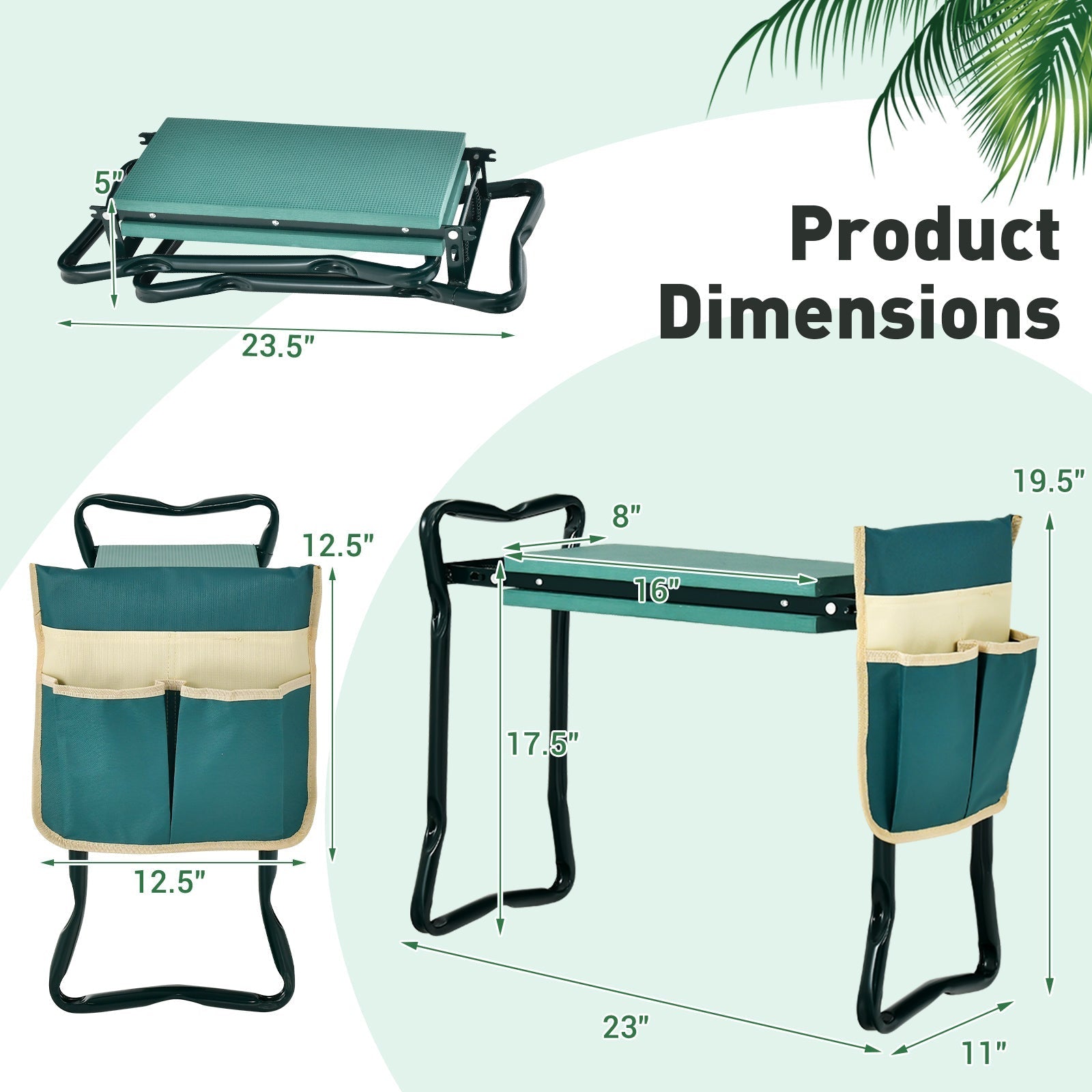 Folding Sturdy Garden Kneeler Pad and Cushion Seat