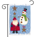 Folky Friends 2 Sided Christmas Garden Flag