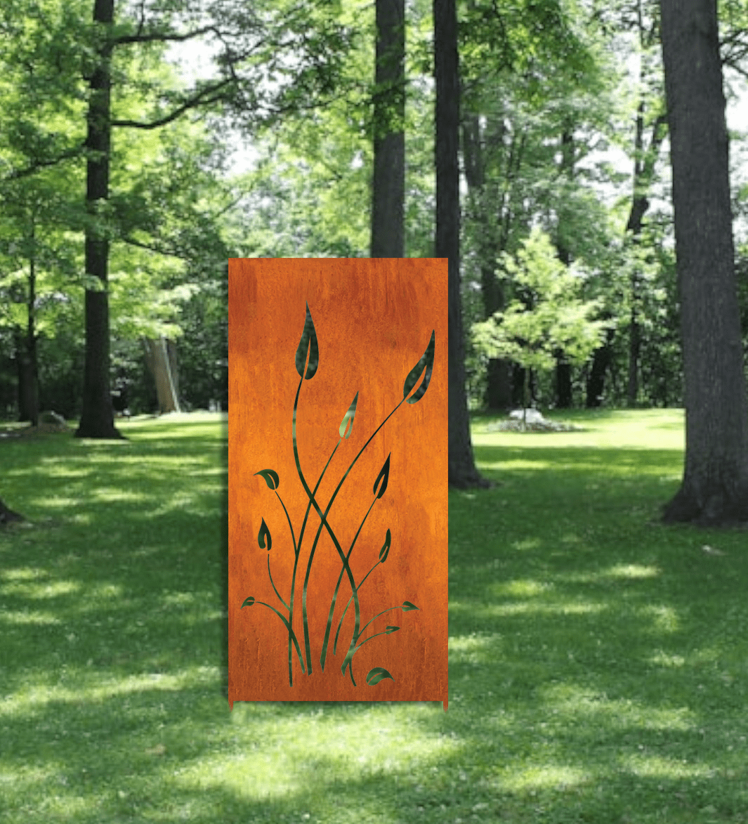 Outdoor Privacy Screens or Outdoor Metal Wall Art (46" Inch)