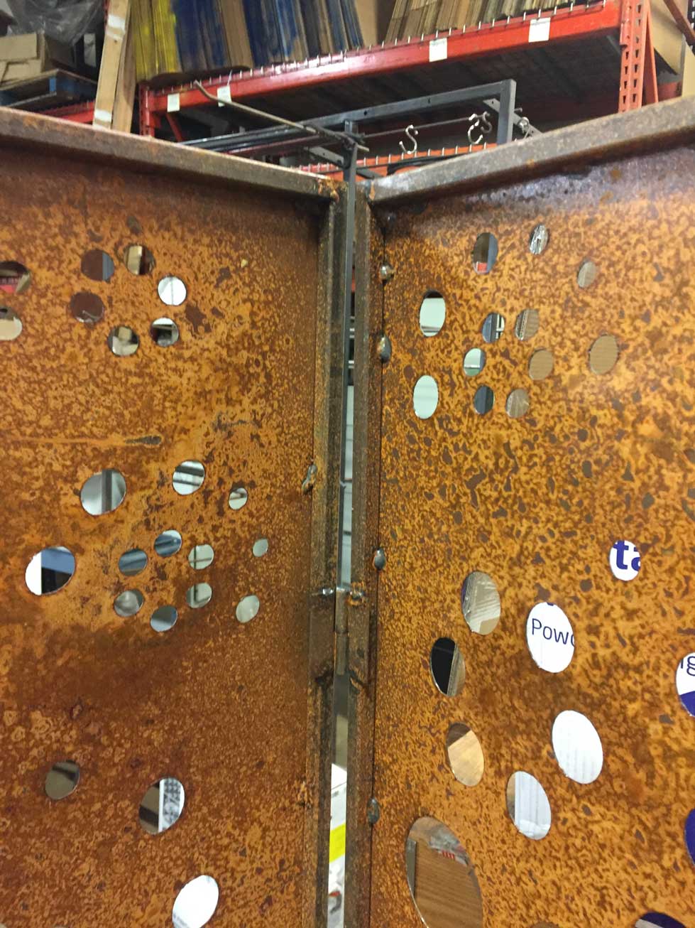 Metal Privacy Screen or Large Metal Wall Art (46" Inch)