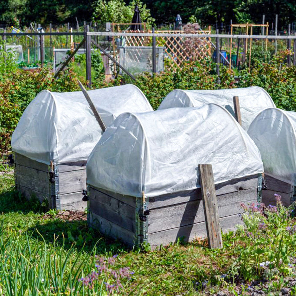 FrostWrap, Freeze and Crop Protection Plant Cover – 0.88 oz/yd2 (30 GSM) of Fabric Non-woven 10ft x 15ft Reusable Garden Floating Row Cover