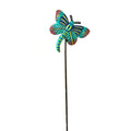 Small Turquoise Butterfly Garden Stake