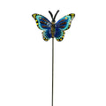 Dark Blue Butterfly Garden Stake