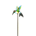 Green/Blue Hummingbird Garden Stake- Painted