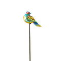 Realistic Bird Garden Stake- Blue/Pink