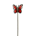 Espwa Red Butterfly Garden Stake