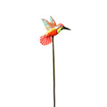 Pink Hummingbird Garden Stake- Painted