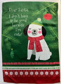 Furry Friend Christmas Garden Flag 2 Sided Decorative