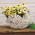 Mossy Swan Planter for Your Garden