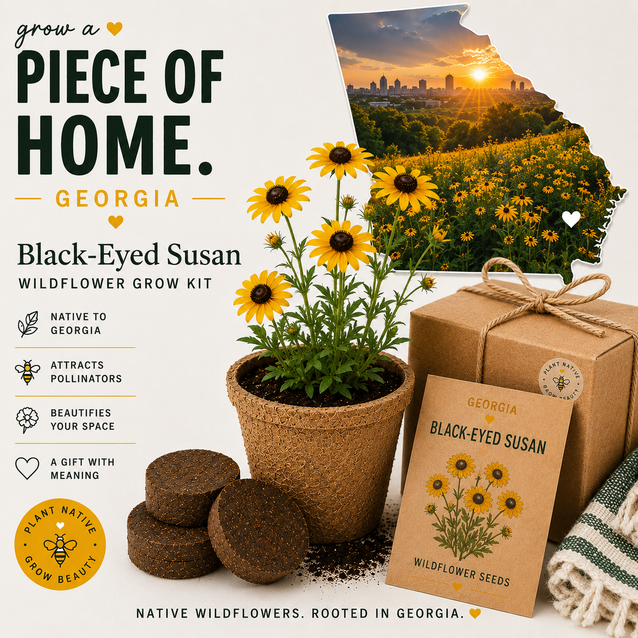 Georgia Black-Eyed Susan Grow Kit