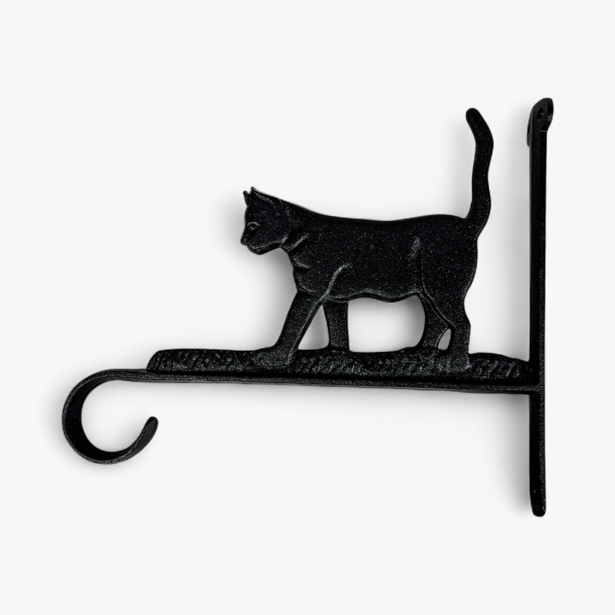Cat Plant Hanger, Cast Iron Wall Bracket, Outdoor Garden