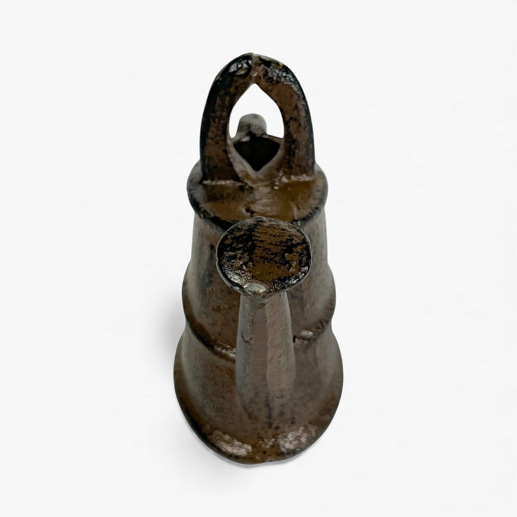 Miniature Watering Can Garden Statue, Cast Iron Shelf or Patio Decor