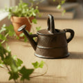 Miniature Watering Can Garden Statue, Cast Iron Shelf or Patio Decor