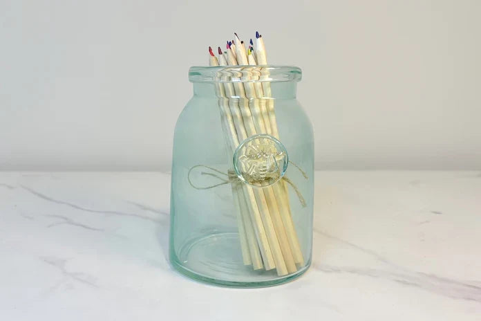 French Bee Mason Jar Vase , 3 Size Options