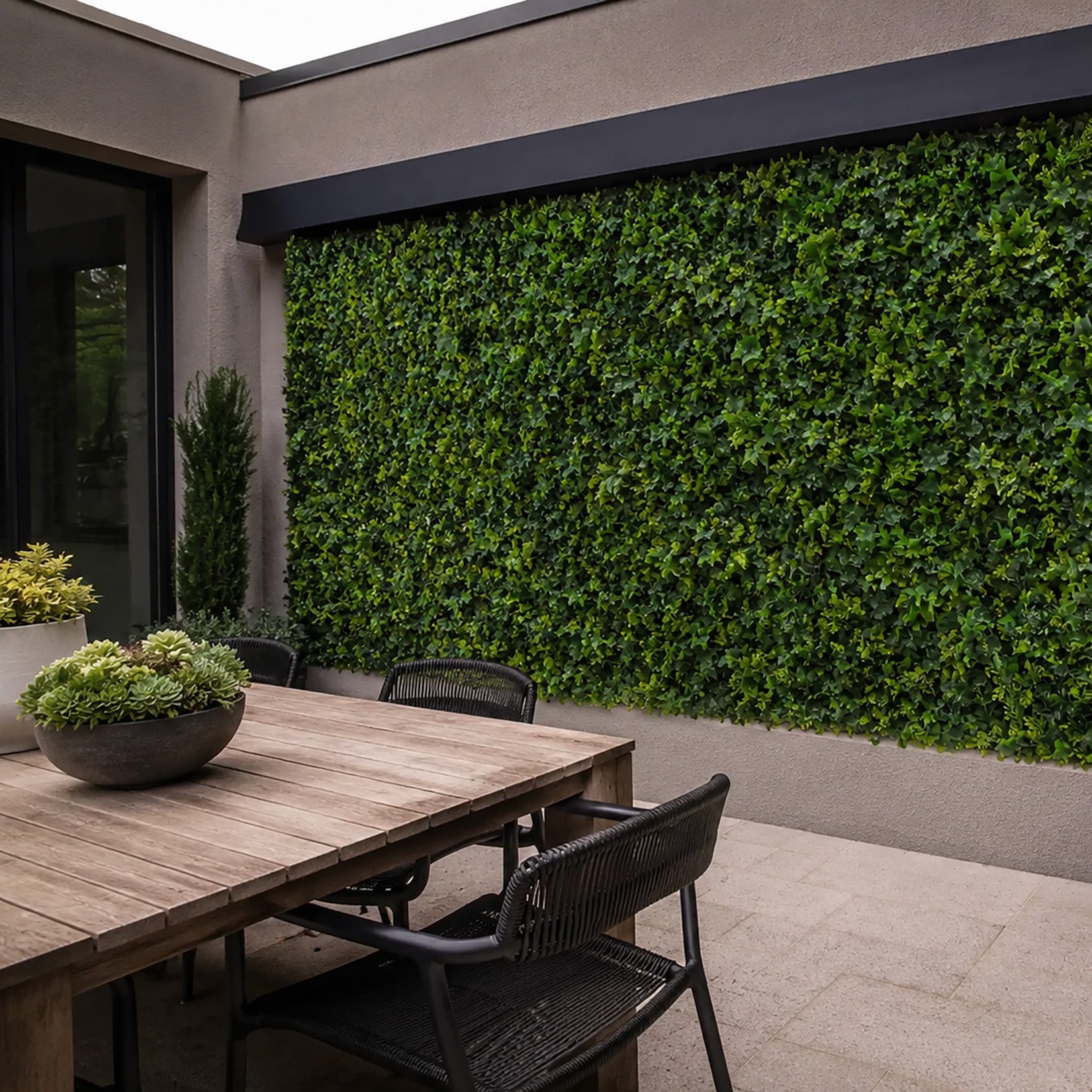 English Garden Greenery Panel