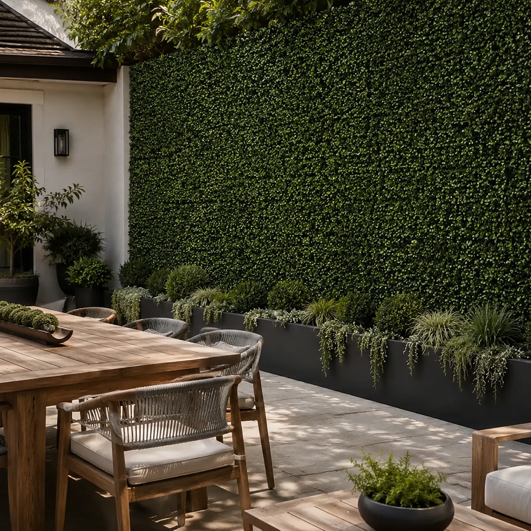 Golden Boxwood Greenery Panel