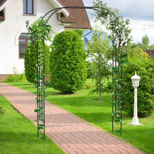 Outdoor Metal Garden Arch Trellis for Climbing Plants Grape Vine Flower