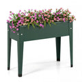 Raised Garden Bed Elevated Metal Planter Box with Legs Drainage Holes-S