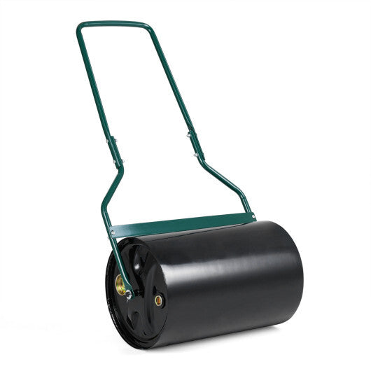 Lawn Roller 12 Gallon Water/Sand Filled Garden Drum Roller with U-shape Handle
