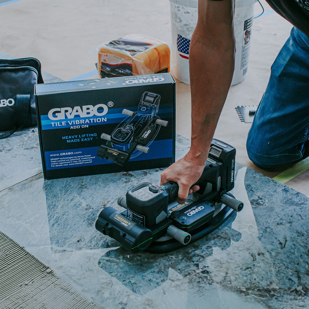 GRABO Tile Vibration Attachment for Thinset Setting