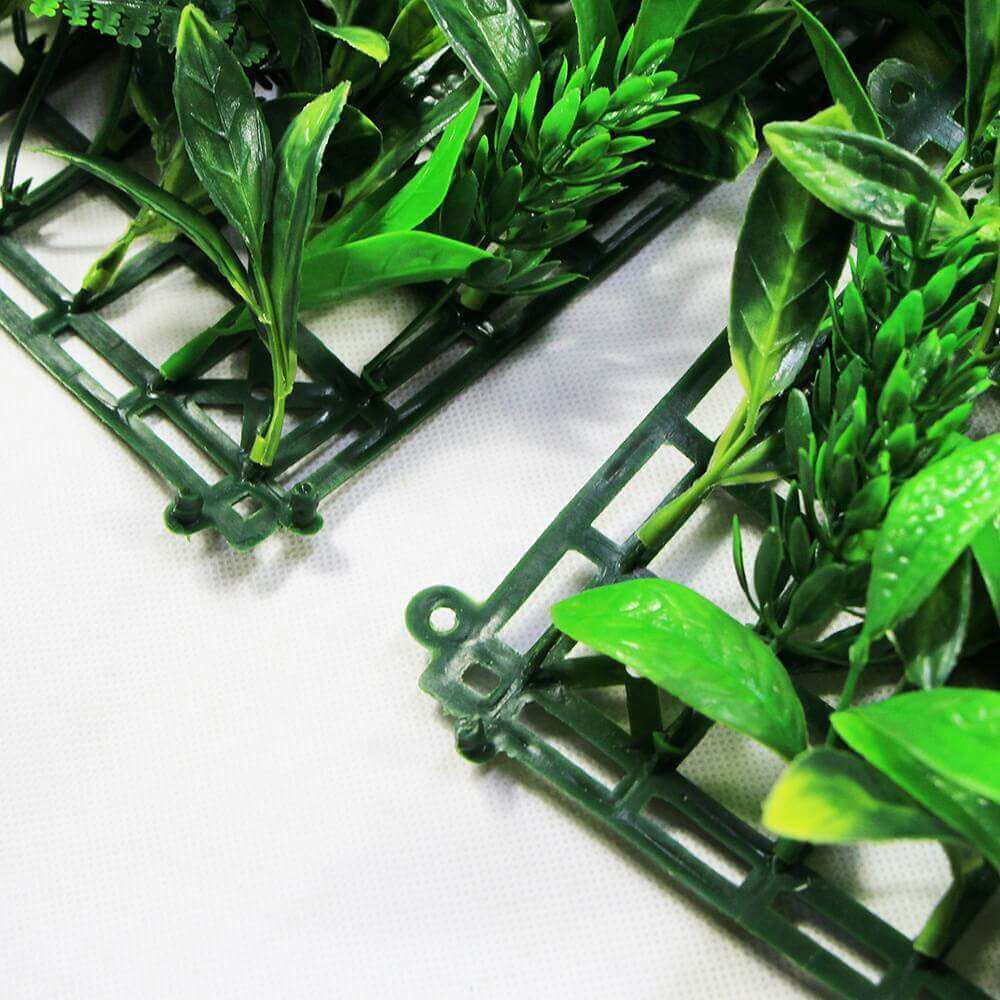 Sample Panel – Snowy White Vertical Garden (Small Sample)