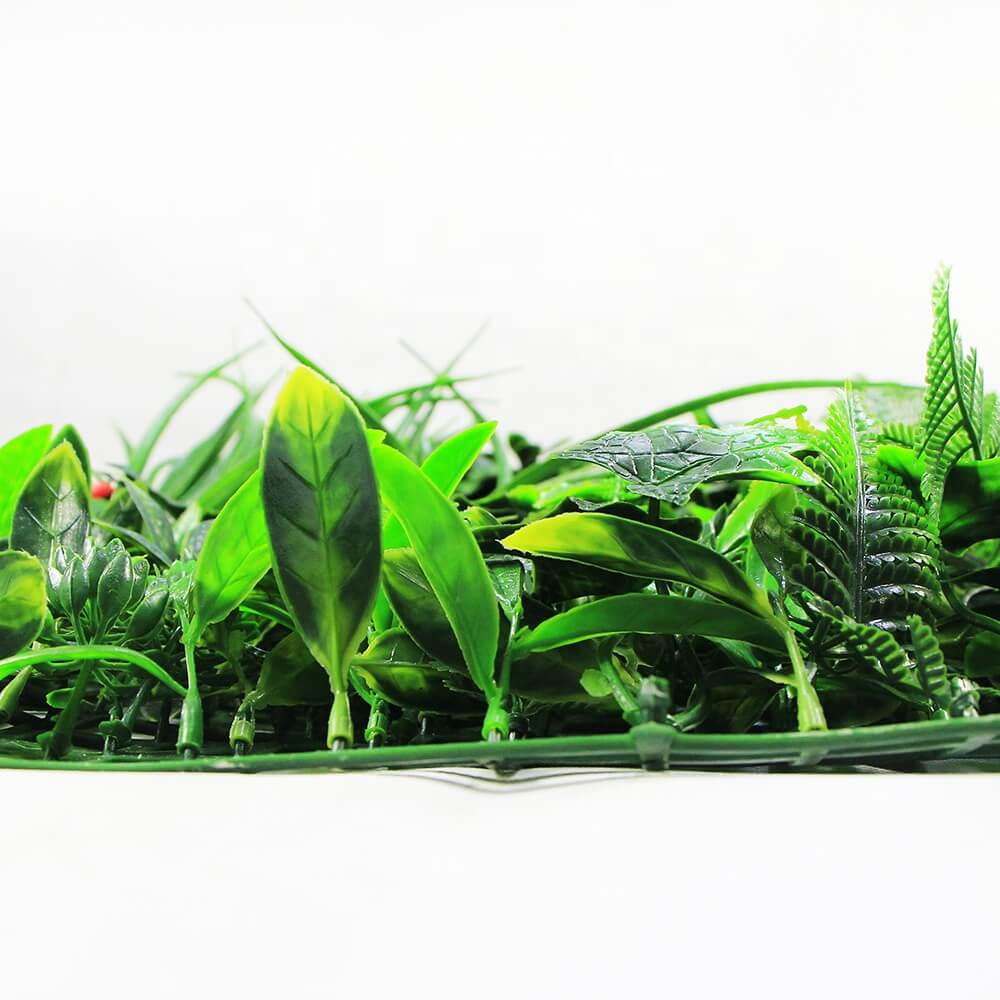 Sample Panel – Snowy White Vertical Garden (Small Sample)