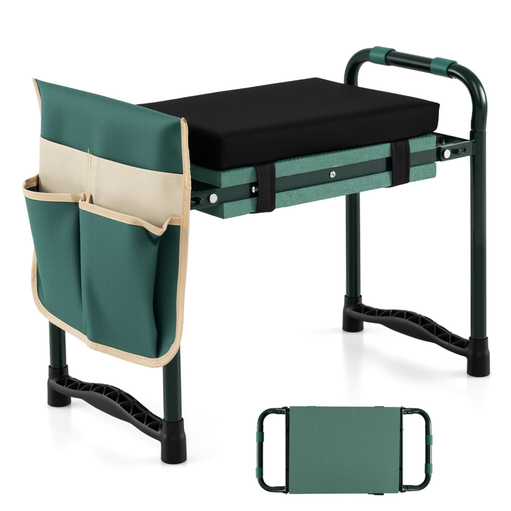 Garden Kneeler and Seat Foldable Gardening Stool with Wide EVA Foam Padding