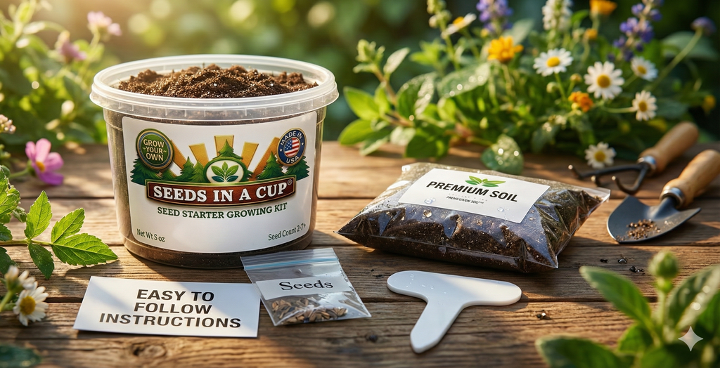 Eggplant Grow Kit | Grow Eggplant from Seed | Seeds In A Cup®