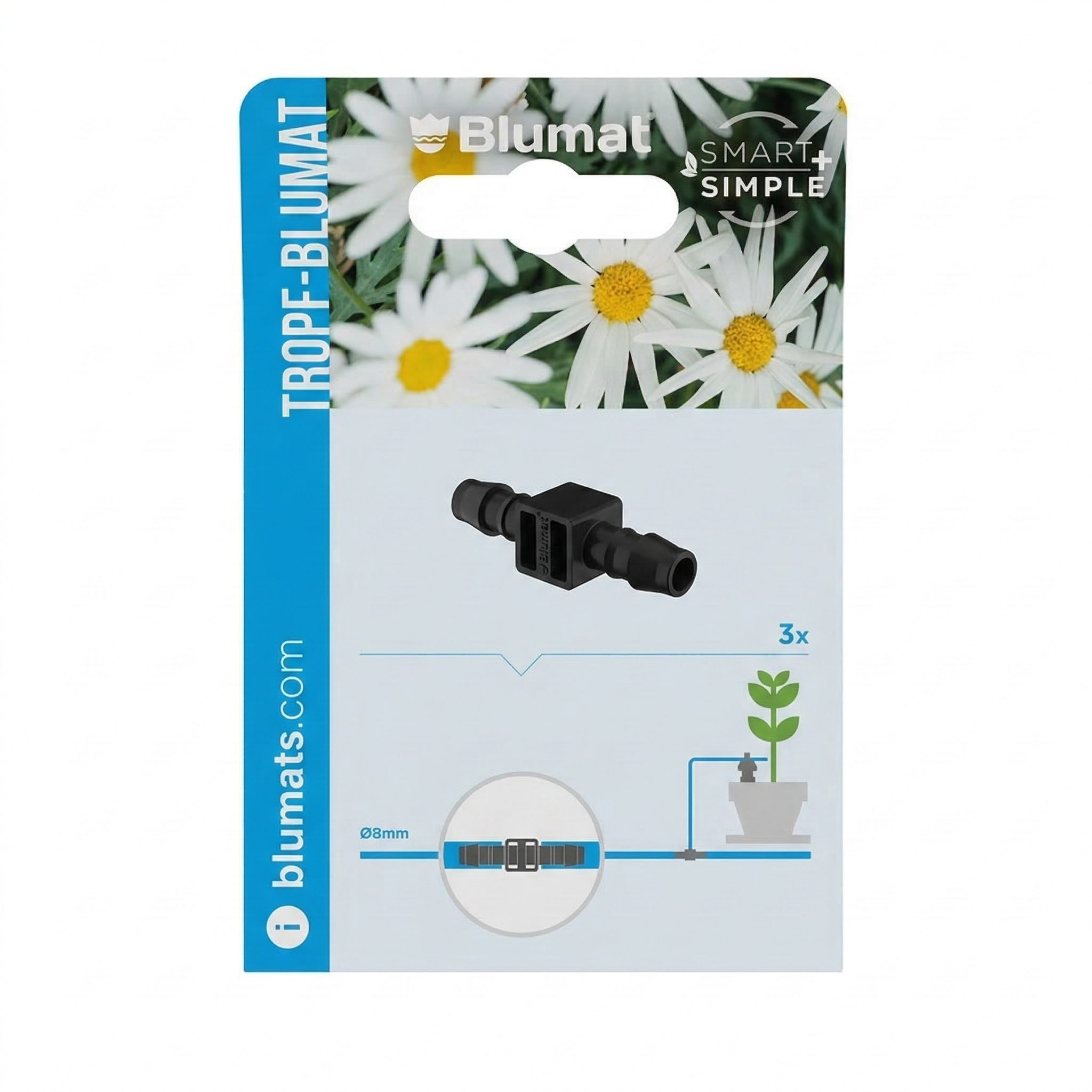Hose Union 8-8 mm