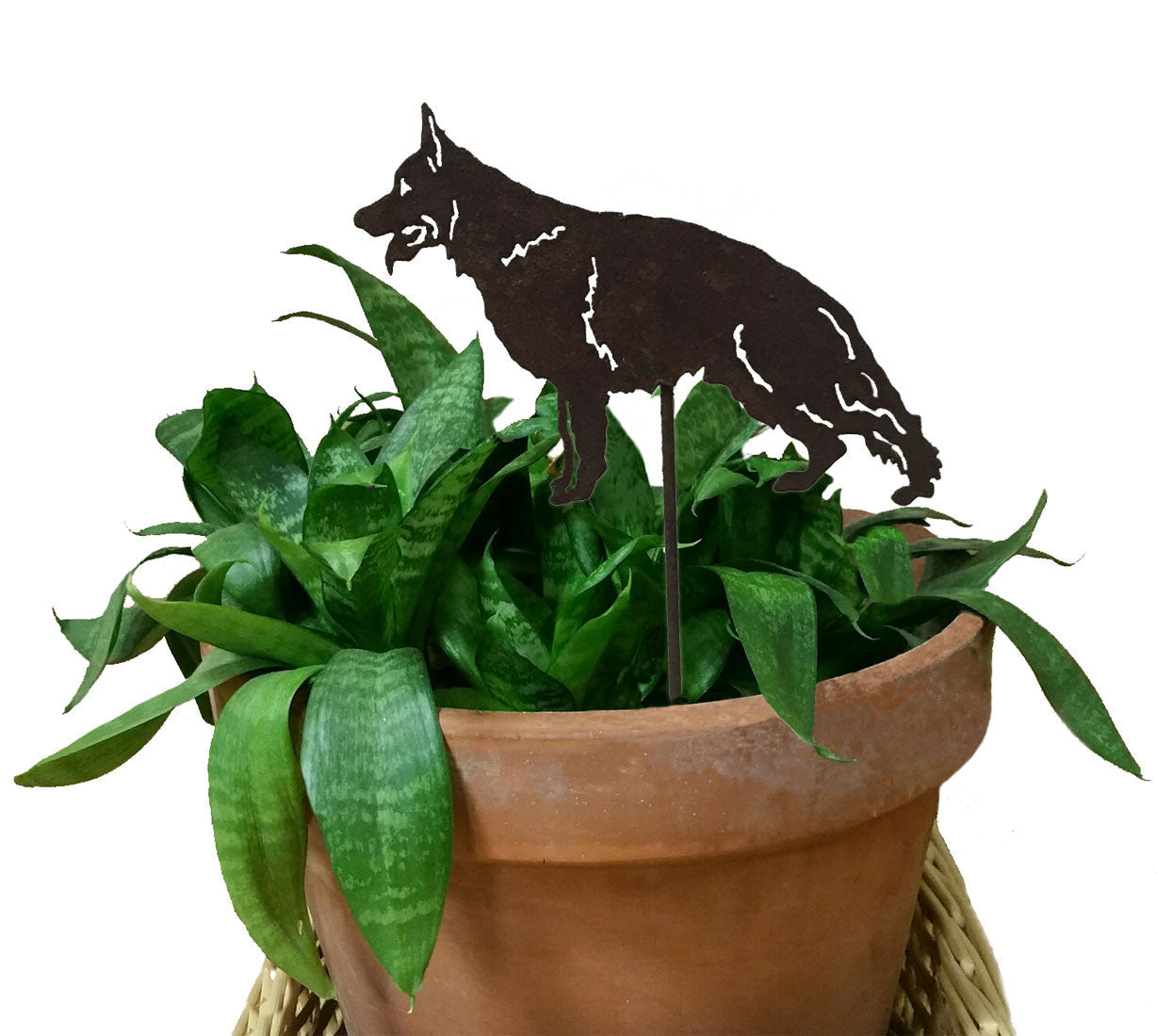 German Shepherd Plant Stake
