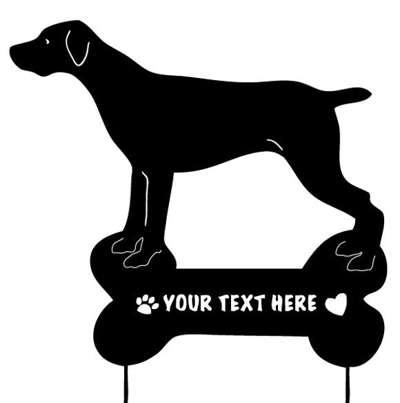 German Shorthaired Pointer Garden Stake or Wall Hanging (Style 1)