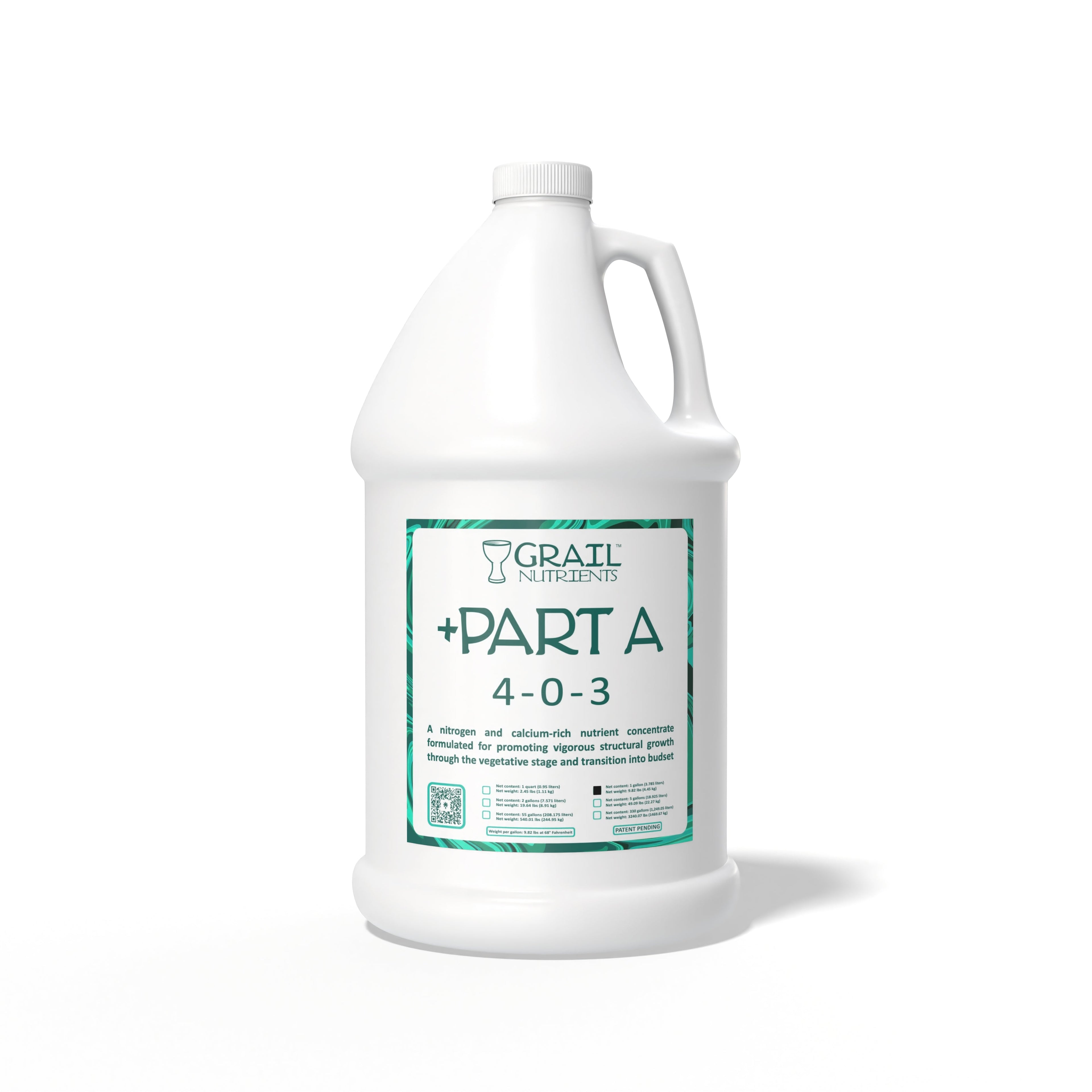 Grail Nutrients +Part A (4-0-3) Plant Fertilizer