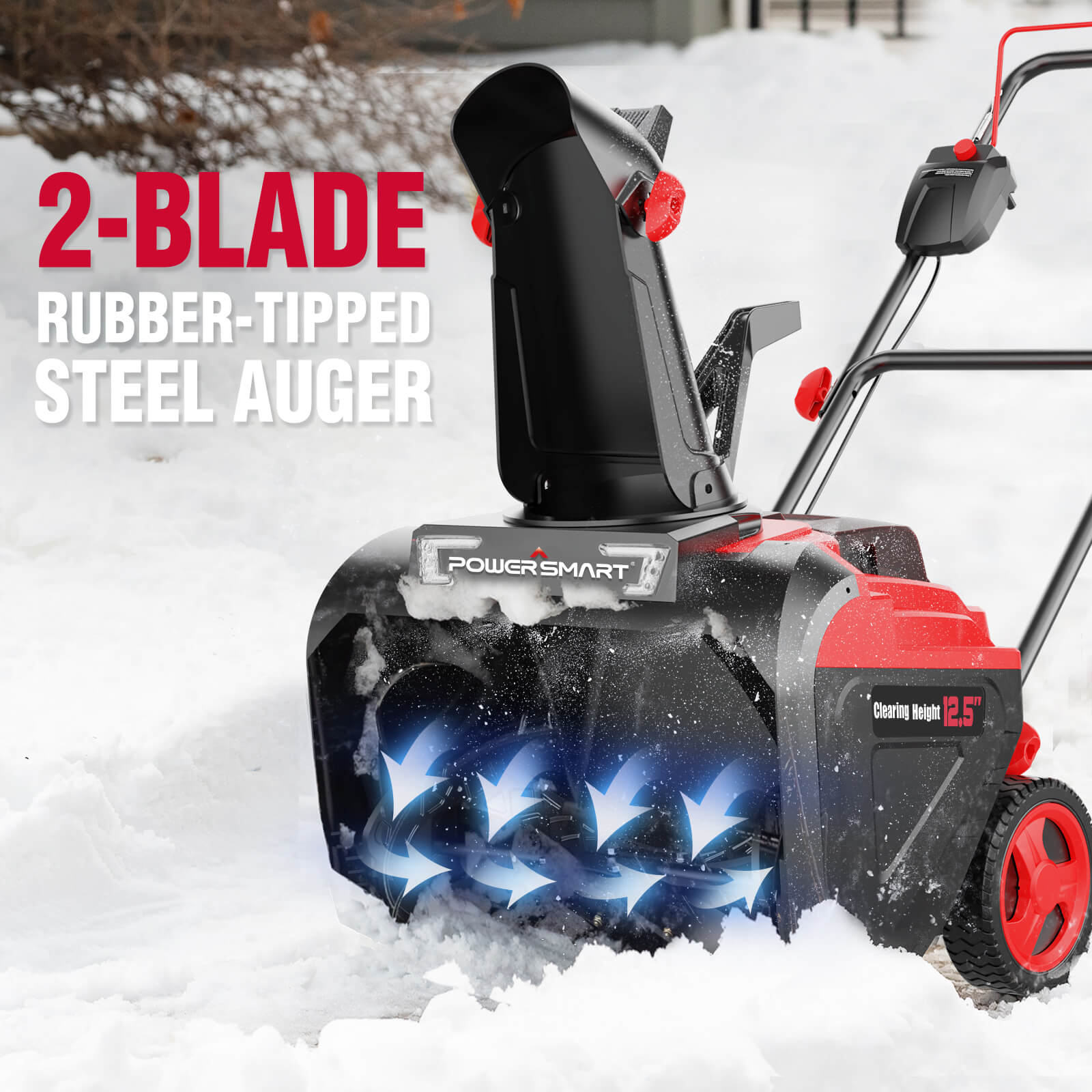 40V 21'' Single Stage Push Cordless Snow Blower w/ Battery & Charger HB2421A