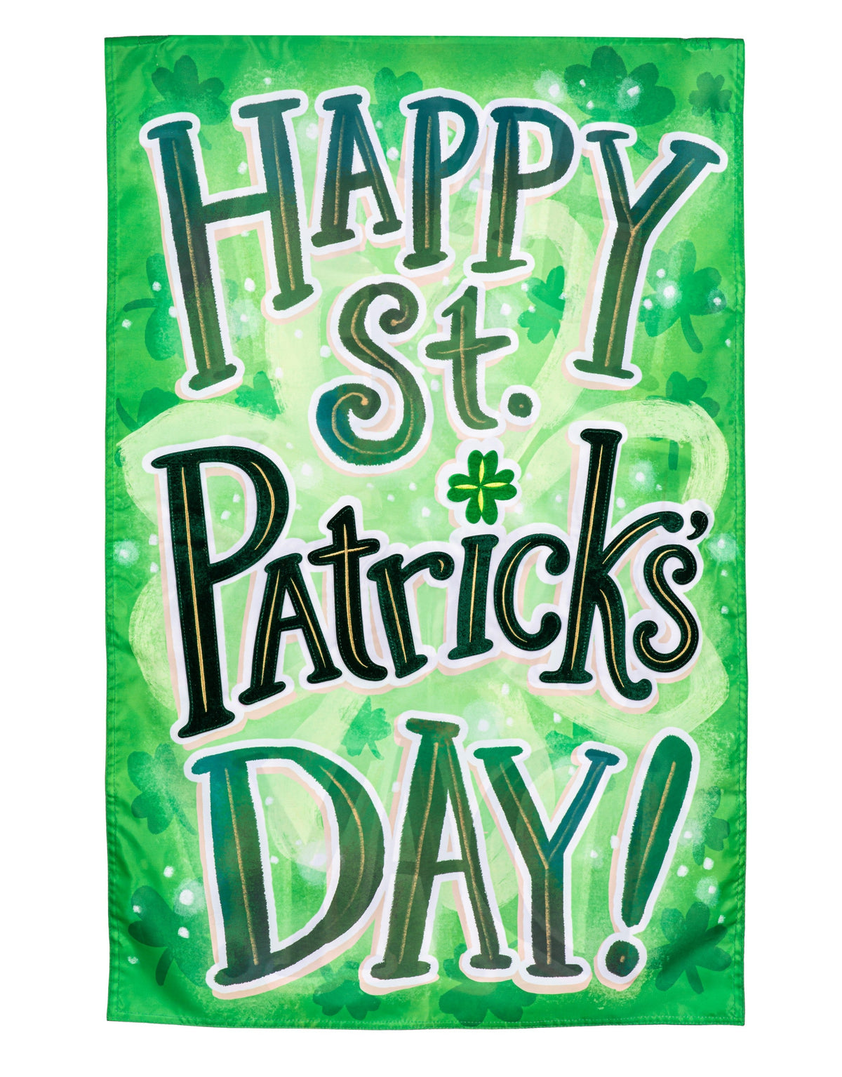 Happy St Patrick's Day Garden Flag 2 Sided
