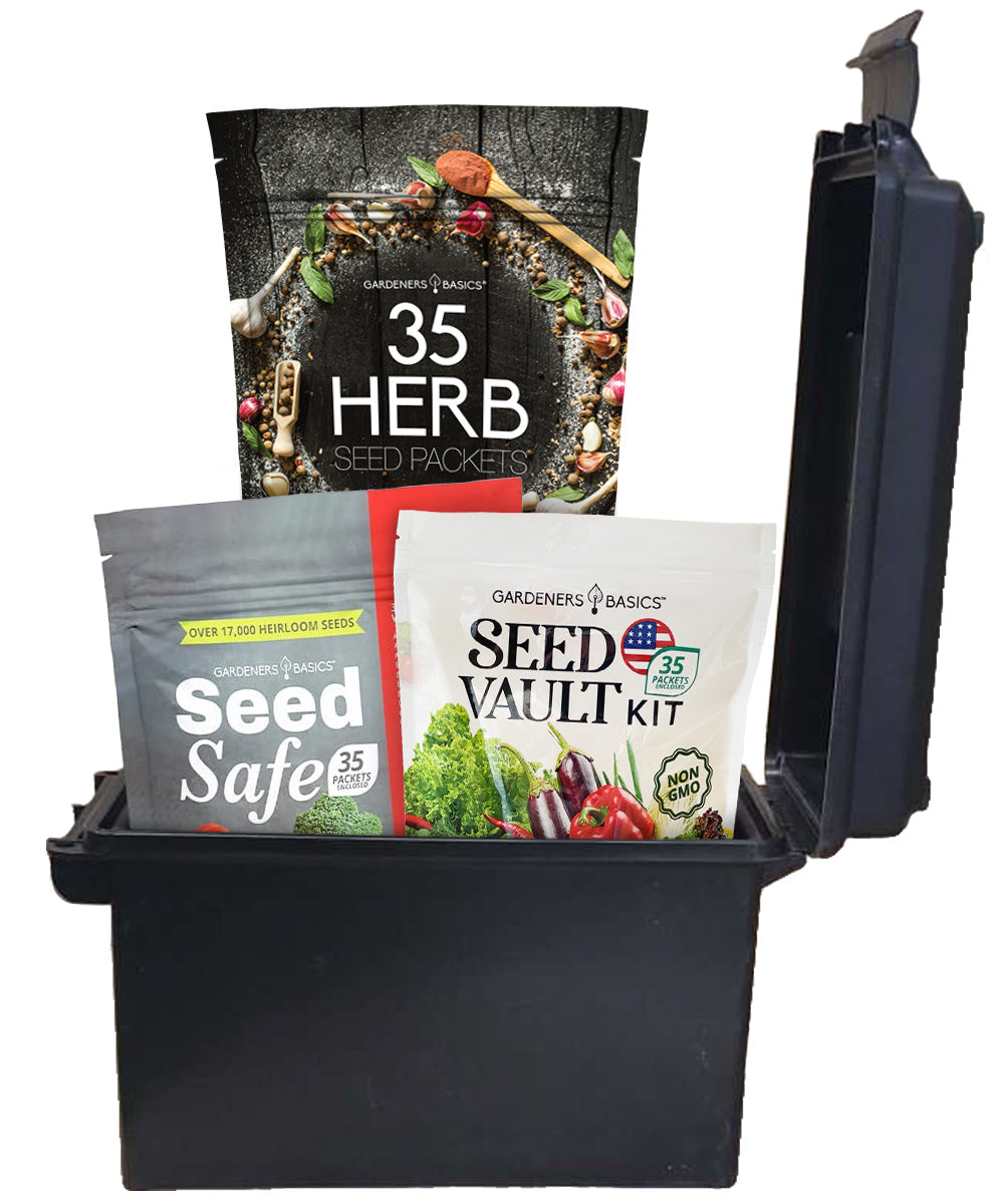 Heirloom Seed Collection: 105 Packets with Ammo Can