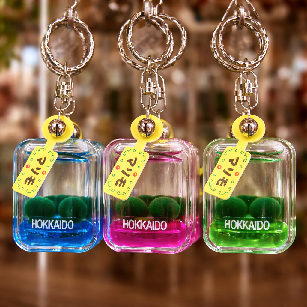 Keychain: Limited Edition Hokkaido “Floaty Marimo” Keychain – Imported from Japan