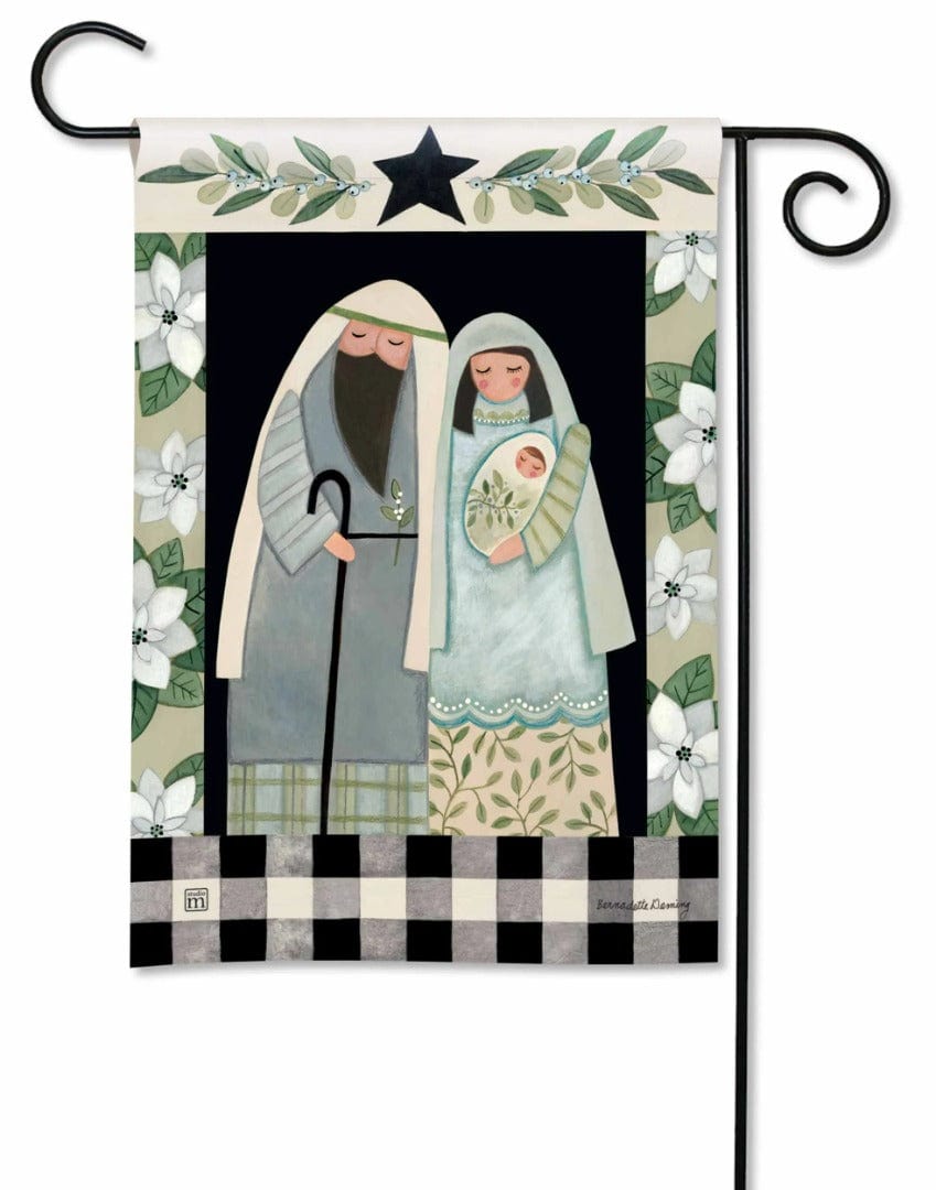 Holy Family Joy Christmas Garden Flag