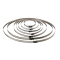 Ducting Hose Clamps, Stainless Steel (Pack of 2)