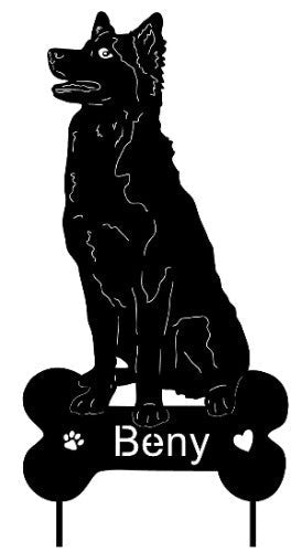 Husky Garden Stake or Wall Hanging