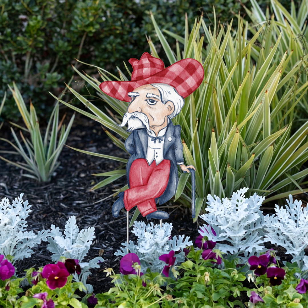 Red & Blue Reb Garden Stake