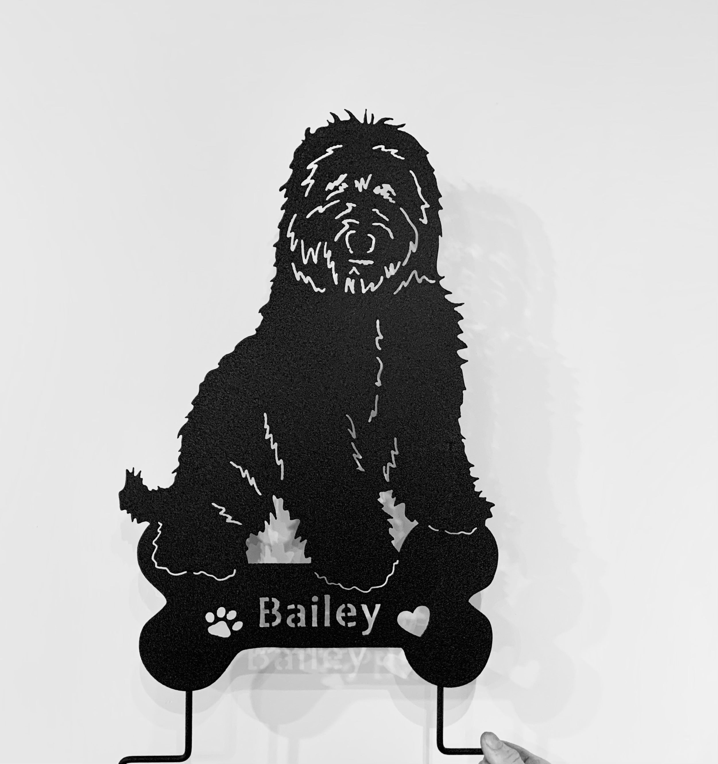 Australian Labradoodle Garden Stake or Wall Hanging